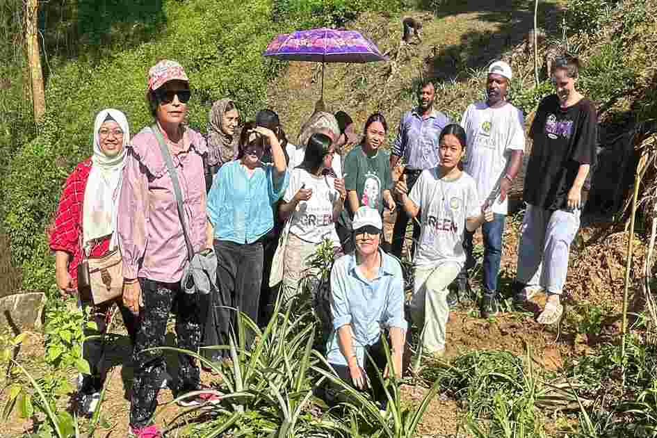 AUW Green Bangle Project plants 500 moringa saplings in campus sustainability drive