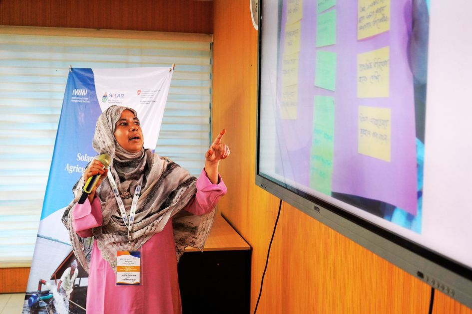IWMI, DAE strengthens extension capacity to support sustainable solar irrigation in Bangladesh