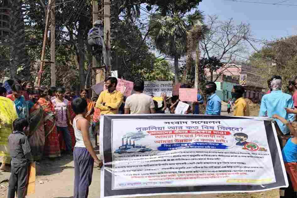 Black holi in Purulia: Communities protest industrial pollution and demand a just transition