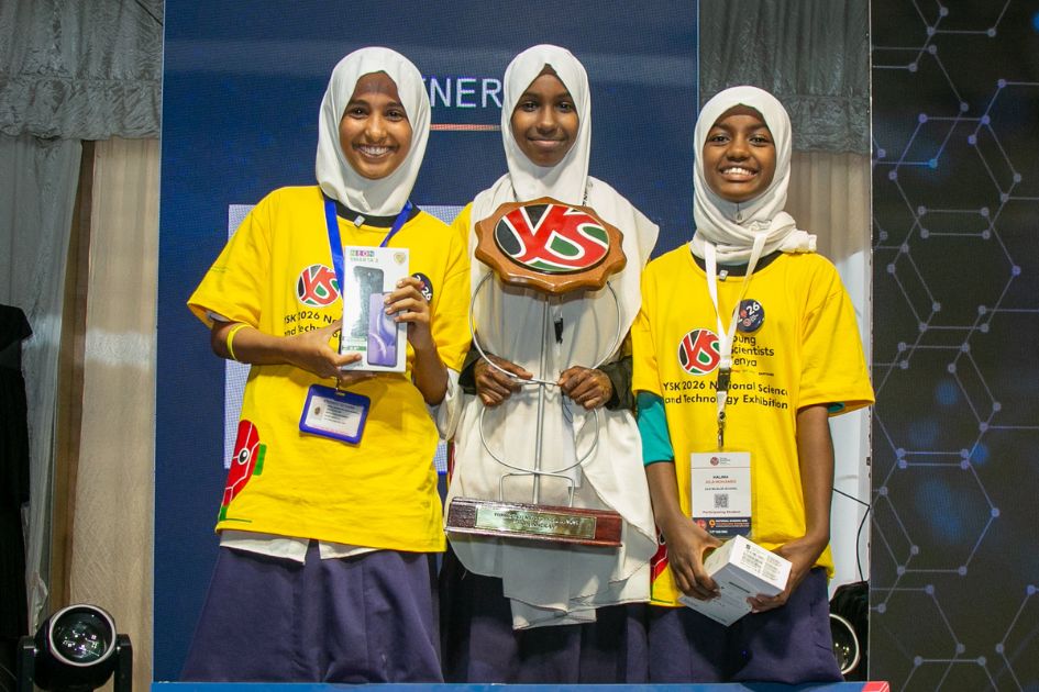 Kenyan students win top science awards with AI drought warning system