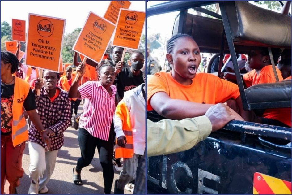 Uganda police arrest youth activists in protest against oil reliance