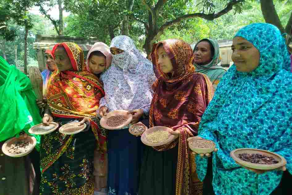 Women farmers demand food sovereignty through local seeds in Rajshahi